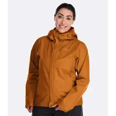 Rab Kurtka przeciwdeszczowa damska Downpour Eco Jacket pomarańczowa, Kolor: zielony, Waga: 1, Rozmiar: XS