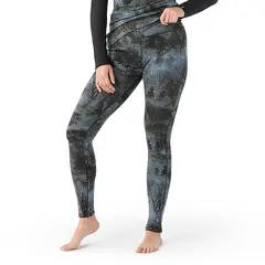 Smartwool Legginsy termiczne damskie Classic Thermal Merino Bottom - Black Forest, Kolor: czarny, Waga: 1, Rozmiar: XS