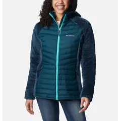 Columbia Kurtka hybrydowa damska Powder Lite Sherpa Hybrid FZ-Night Wave niebieska, Kolor: niebieski, Waga: 1, Rozmiar: S