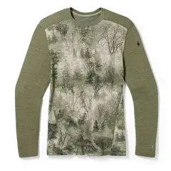 Smartwool Koszulka termiczna męska Classic Thermal Merino Crew zielona, Kolor: zielony, Waga: 1, Rozmiar: XL