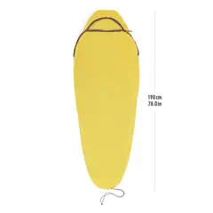 Sea To Summit Wkładka do śpiwora Reactor Sleeping Bag Liner Mummy ze ściągaczem żółty