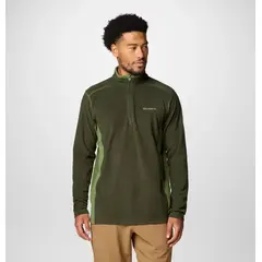 Columbia bluza polarowa męska Klamath Range II Half Zip Greenscape, Kolor: zielony, Waga: 0.5, Rozmiar: S