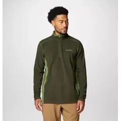 Columbia bluza polarowa męska Klamath Range II Half Zip Greenscape, Kolor: zielony, Waga: 0.5, Rozmiar: XL