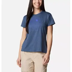 Columbia T-shirt damski Sloan Ridge Graphic SS Tee Collegiate Navy, Waga: 0.5, Rozmiar: M