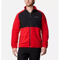 Columbia bluza polarowa męska Sage Peak™ Full Zip Fleece Sail czerwono-czarna, Waga: 0.5, Rozmiar: S