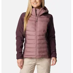 Columbia kurtka damska Powder Lite II Hybrid Hooded Jacket różowa, Waga: 0, Rozmiar: XL