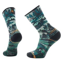 Smartwool skarpety Hike Light Cushion Campground Print Crew Socks  WINTER MOSS