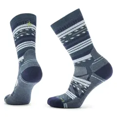 Smartwool skarpety W's Hike Light Cushion Margarita Crew Socks, DEEP NAVY, Kolor: wielokolorowy, Waga: 0, Rozmiar: S (35-37)