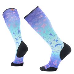 Smartwool skarpety Ski Targeted Cushion Nature Doodles Print OTC Socks CAPRI, Waga: 0, Rozmiar: M (38-41)