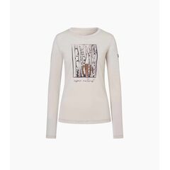 Super.Natural koszulka damska merino LS Sunbirch beżowa, Kolor: beżowy, Waga: 0.5, Rozmiar: M