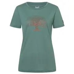 Super.Natural koszulka damska merino Tree of Knowledge Tee zielona, Waga: 0.5, Rozmiar: L