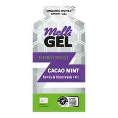 Melli Gel Żel energetyczny 100% BIO miód organiczny i sól himalajska, kakao i mięta 32g