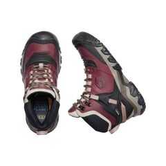 Keen Buty damskie Ridge Flex Mid WP czerwone, Waga: 2, Rozmiar: 36, 5 zdjęcie
