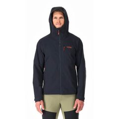 Rab Kurtka softshell męska Torque Jacket Beluga, Kolor: czarny, Waga: 1, Rozmiar: L, 4 zdjęcie