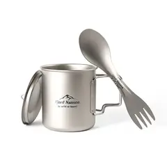 Fjord Nansen Zestaw Tytanowy kubek i spork Jacon Titanium Set, 2 zdjęcie