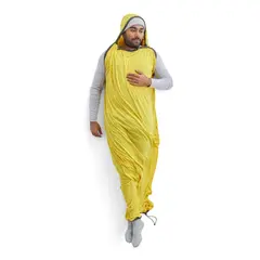 Sea To Summit Wkładka do śpiwora Reactor Sleeping Bag Liner Mummy ze ściągaczem żółty, 3 zdjęcie