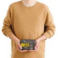 Sea To Summit Wkładka do śpiwora Reactor Sleeping Bag Liner Mummy ze ściągaczem żółty, 2 zdjęcie