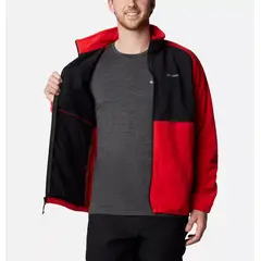 Columbia bluza polarowa męska Sage Peak™ Full Zip Fleece Sail czerwono-czarna, Waga: 0.5, Rozmiar: S, 4 zdjęcie