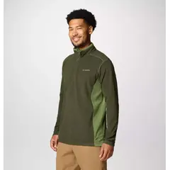Columbia bluza polarowa męska Klamath Range II Half Zip Greenscape, Kolor: zielony, Waga: 0.5, Rozmiar: L, 3 zdjęcie