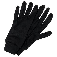 ODLO rękawiczki termoaktywne sportowe unisex Active Warm czarne, Kolor: czarny, Waga: 0.15, Rozmiar: L