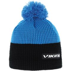 VIKING ZAK czapka męska zimowa z pomponem niebieska/czarna, Kolor: niebieski, Waga: 0.2, Rozmiar: one size