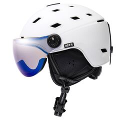 METEOR kask narciarski z regulacją rozmiaru Meteor Glide, Kolor: biały, Waga: 0.5, Rozmiar: 55-58, 2 zdjęcie