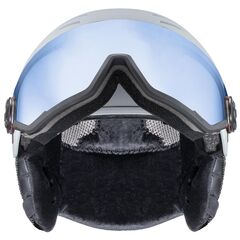UVEX WANTED VISOR kask narciarski z technologią hardshell szary, Kolor: szary, Rozmiar: 56-58, 4 zdjęcie