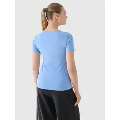 4F t-shirt damska koszulka bawełniana F1846 niebieska, Kolor: niebieski, Rozmiar: XS, 3 zdjęcie