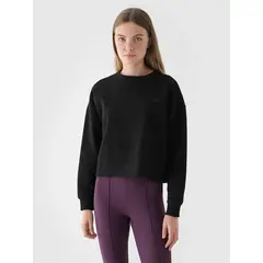 4F bluza dresowa damska luźny krój F1305 czarna, Kolor: czarny, Rozmiar: M, 2 zdjęcie