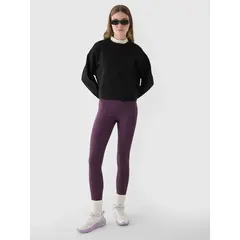 4F bluza dresowa damska luźny krój F1305 czarna, Kolor: czarny, Rozmiar: M, 3 zdjęcie