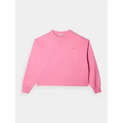 4F bluza dresowa damska luźny krój F1305 różowa, Kolor: różowy, Rozmiar: S