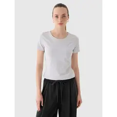 4F T-shirt damski F1845 szary, Kolor: szary, Rozmiar: XS