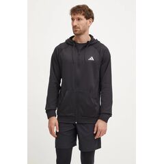 ADIDAS bluza dresowa męska na zamek z kapturem IM7489 czarna, Kolor: czarny, Waga: 0.3, Rozmiar: 2XL, 2 zdjęcie