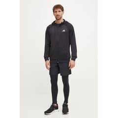 ADIDAS bluza dresowa męska na zamek z kapturem IM7489 czarna, Kolor: czarny, Waga: 0.3, Rozmiar: 2XL