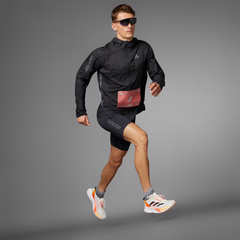 ADIDAS kurtka trenignowa męska do biegania z kapturem ADIZERO IT2527, Kolor: czarny, Waga: 0.3, Rozmiar: XL, 3 zdjęcie