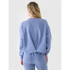 4F bluza dresowa damska luźny krój F1305 niebieska, Kolor: niebieski, Rozmiar: M, 3 zdjęcie