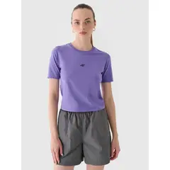 4F t-shirt damski koszulka sportowa F1701 fioletowa, Kolor: fioletowy, Rozmiar: L