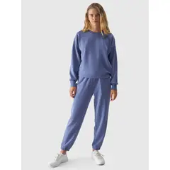 4F bluza bawełniana damska bez kaptura F1342 niebieska, Kolor: niebieski, Rozmiar: XL, 4 zdjęcie