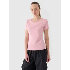 4F t-shirt damski koszulka bawełniana F1846 różowa, Kolor: różowy, Rozmiar: XS