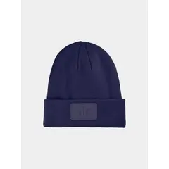 4F czapka bawełniana zimowa U433 granatowa, Kolor: granatowy, Rozmiar: one size