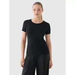 4F t-shirt damski koszulka bawełniana F1846 czarna, Kolor: czarny, Rozmiar: XS