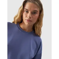 4F bluza bawełniana damska bez kaptura F1342 niebieska, Kolor: niebieski, Rozmiar: XL, 5 zdjęcie