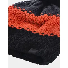 4F czapka bawełniania dziecięca z pomponem M432 pomarańczowa, Kolor: pomarańczowy, Rozmiar: one size, 2 zdjęcie