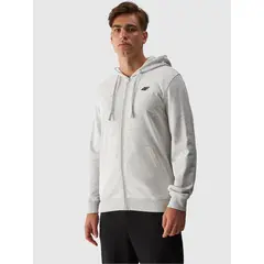 4F bluza męska rozpinana z kapturem M1466 szara, Kolor: szary, Rozmiar: XL