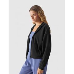 4F bluza dresowa rozpinana z kapturem F1341 czarna, Kolor: czarny, Rozmiar: XS, 3 zdjęcie