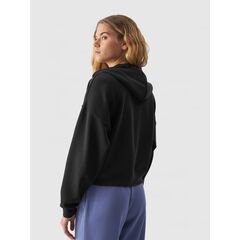 4F bluza dresowa rozpinana z kapturem F1341 czarna, Kolor: czarny, Rozmiar: XS, 5 zdjęcie