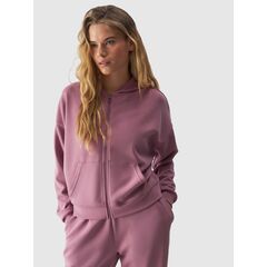 4F bluza dresowa rozpinana z kapturem F1341 różowa, Kolor: różowy, Rozmiar: XL
