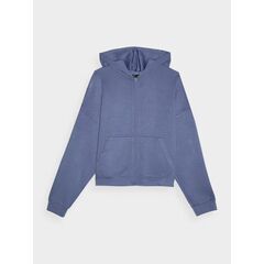 4F bluza dresowa rozpinana z kapturem F1341 fioletowa, Kolor: fioletowy, Rozmiar: L, 5 zdjęcie