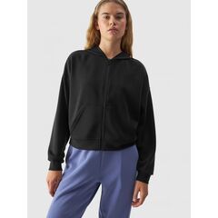 4F bluza dresowa rozpinana z kapturem F1341 czarna, Kolor: czarny, Rozmiar: XS, 2 zdjęcie