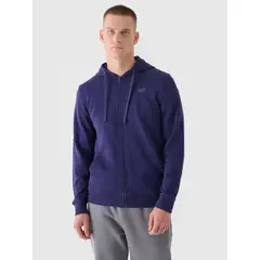 4F bluza męska rozpinana z kapturem M1466 granatowa, Kolor: granatowy, Rozmiar: M